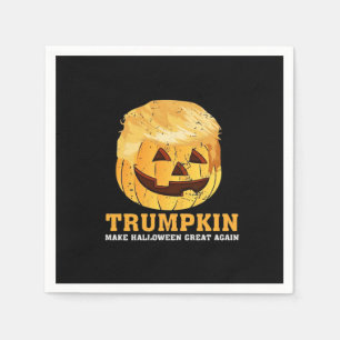 Funny  Pumpkin Trumpkin Halloween  Napkin