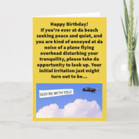 Funny Pun Blessing In Da Skys Happy Birthday
