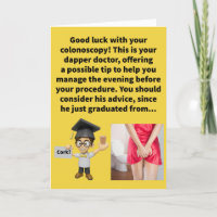 Funny Pun (Bowel) Prep School Good Luck