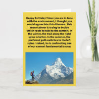 Funny Pun Climb It Change Happy Birthday