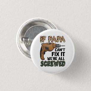 Funny Pun Father Joke   Father's Day 3 Cm Round Badge