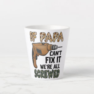 Funny Pun Father Joke   Father's Day Latte Mug