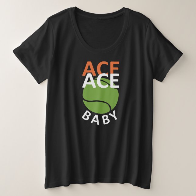 Funny Pun For Tennis Player Plus Size T-Shirt (Design Front)