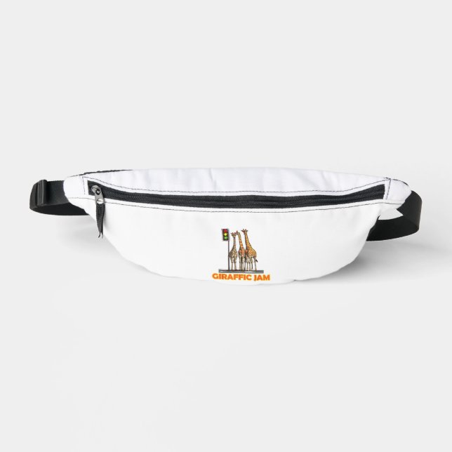 Funny Pun Giraffe Jam  Bum Bags (Front)