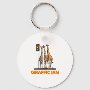 Funny Pun Giraffe Jam Key Ring