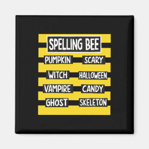 Funny Pun Halloween Costume For Teachers Spelling  Magnet