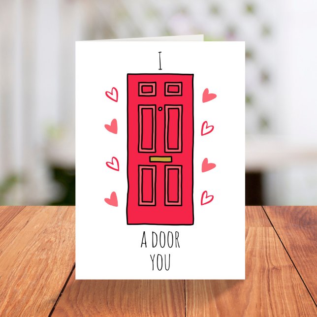 Funny pun illustration Valentines Day Holiday Card (Creator Uploaded)