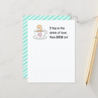 Funny Pun Jokes About Tea Postcard