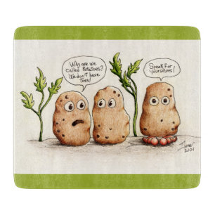 Funny Pun Potatoes Cutting Board