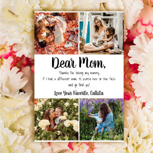 Funny Punch in the Face Joke Photo Mother's Day Card