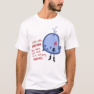 Funny Punk Rock Wannabe Whale white mens tshirt