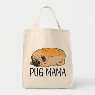 Funny Puppy Cartoon Dog Lover Cute Pug Tote Bag