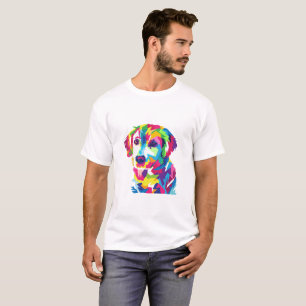 Funny Puppy colorful - Choose background color T-Shirt