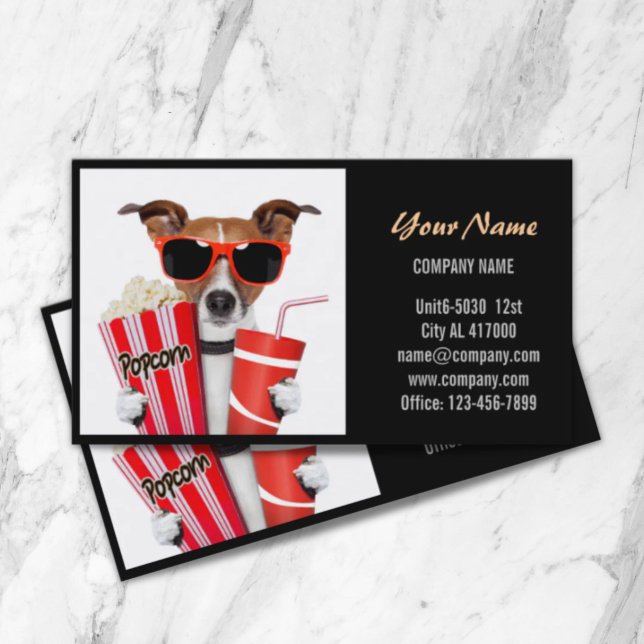Funny puppy dog cat animal hospital veterinarian business card (Funny puppy dog cat animal hospital veterinarian business card)