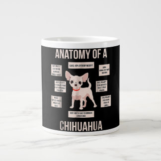 Funny Puppy Gift Anatomy Of A Chihuahua  Large Coffee Mug