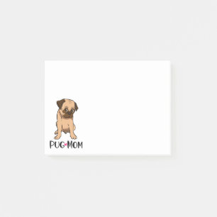 Funny Puppy Lover Cartoon Dog Mum Cute Pug Post-it Notes