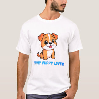 Funny Puppy Lover Men's T-Shirt – Cute Dog Dad Tee