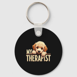 Funny Puppy My Therast Odle Dog  Key Ring
