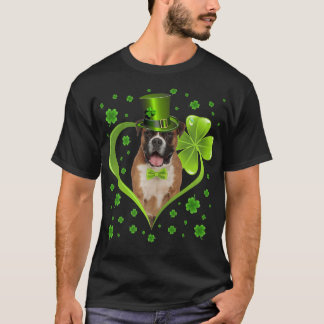 Funny Puppy Shamrock Boer Dog St T-Shirt