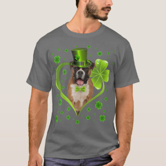 Funny Puppy Shamrock Boer Dog St  T-Shirt