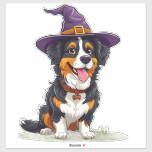 Funny Puppy Witch Outfit Halloween Dog Theme