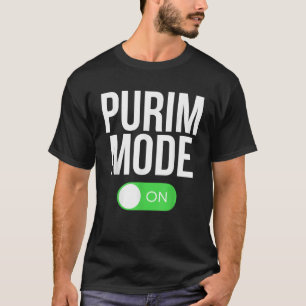 Funny Purim Mode On Purim Festival Costume T-Shirt