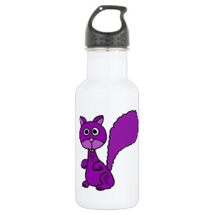 Funny Purple Squirrel Cartoon 532 Ml Water Bottle