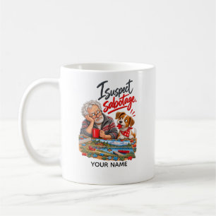 Funny Puzzle Lover – I Suspect Sabotage Coffee Mug