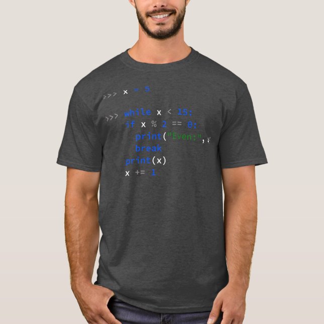 Funny Python Coding Dad Python Code Father Gift  T-Shirt (Front)