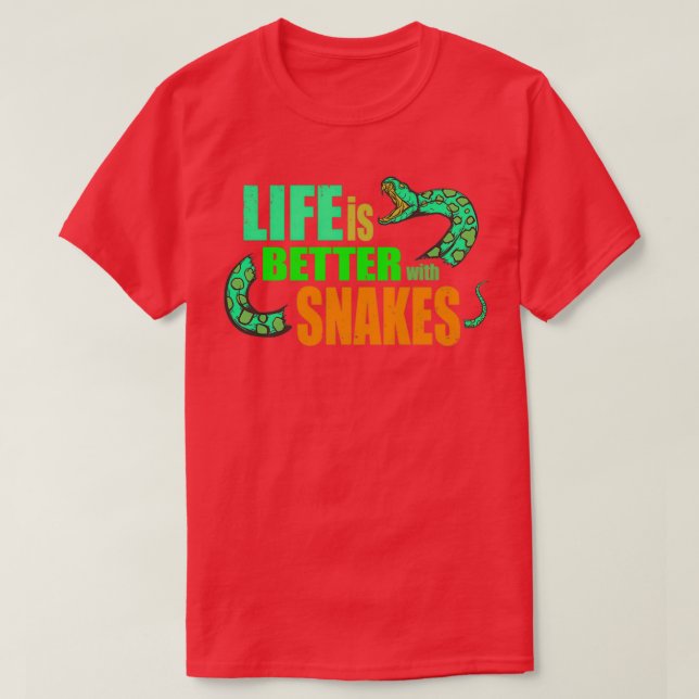 Funny python snake saying boa constrictor gift  T-Shirt (Design Front)