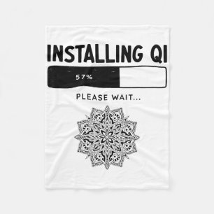 Funny Qigong Martial Arts Tai Chi Yoga Meditation Fleece Blanket