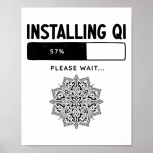 Funny Qigong Martial Arts Tai Chi Yoga Meditation Poster