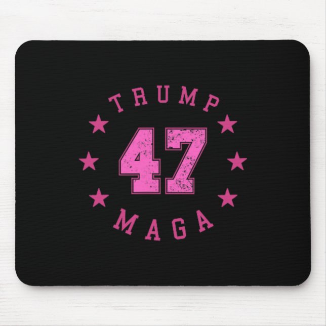 Funny Qr 45 47 Trump Inauguration 2025 Dance Code  Mouse Pad (Front)