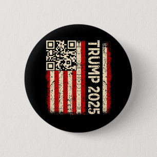 Funny Qr Donald Trump Dancing 4745 Code Video 6 Cm Round Badge