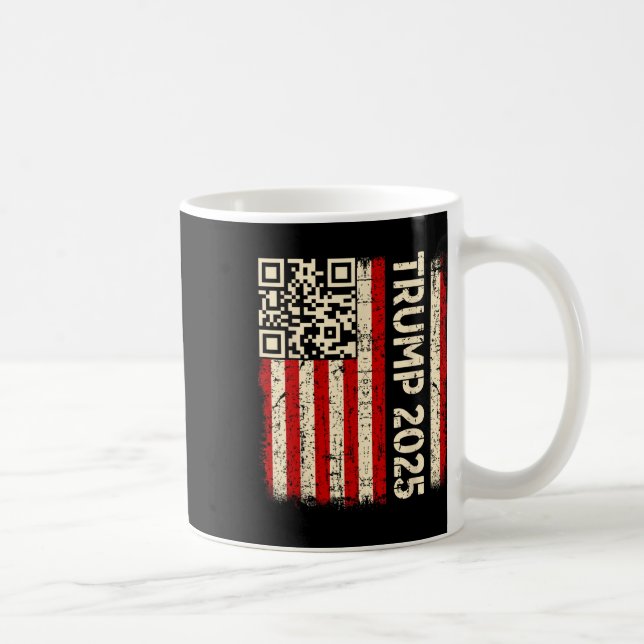 Funny Qr Donald Trump Dancing 4745 Code Video  Coffee Mug (Right)
