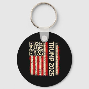 Funny Qr Donald Trump Dancing 4745 Code Video  Key Ring