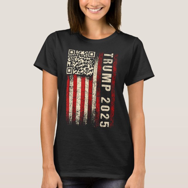 Funny Qr Donald Trump Dancing 4745 Code Video  T-Shirt (Front)
