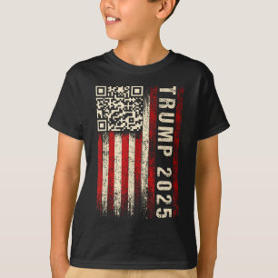 Funny Qr Donald Trump Dancing 4745 Code Video  T-Shirt