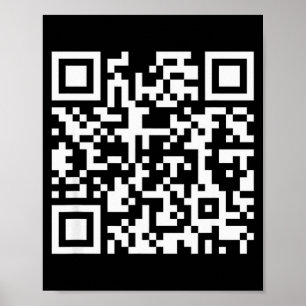 Funny Qr Don't Be A Little Btch Code Saying Quote Poster