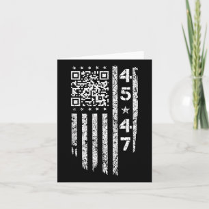 Funny Qr He's Back President Trump Code Card