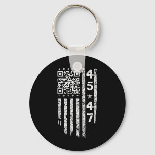 Funny Qr He's Back President Trump Code  Key Ring