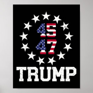 Funny Qr President Trump 4547 Dancing Dance Moves  Poster