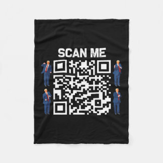 Funny Qr President Trump 4547 Tee Trump Dancing Co Fleece Blanket