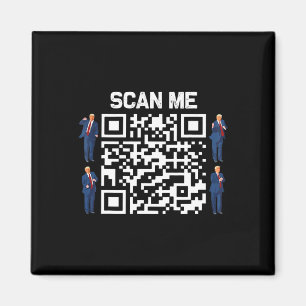 Funny Qr President Trump 4547 Tee Trump Dancing Co Magnet