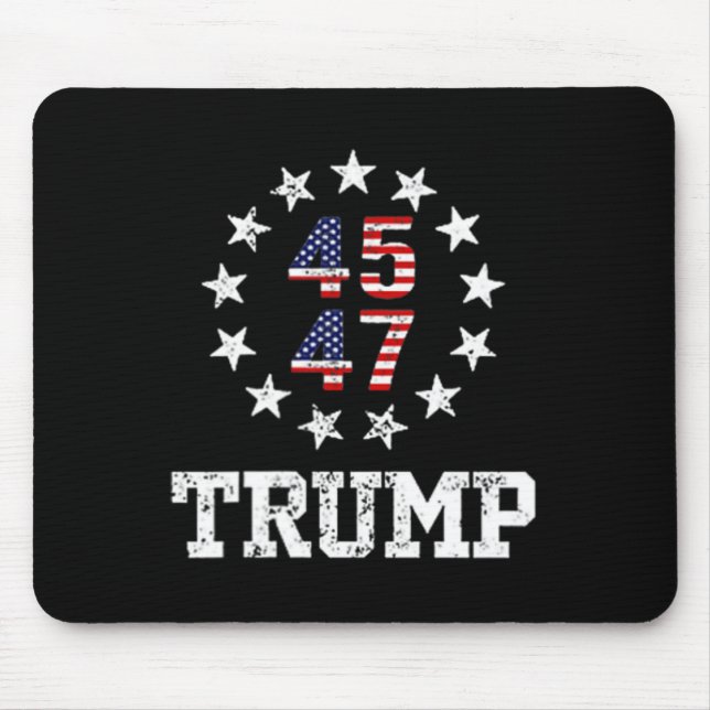 Funny Qr President Trump 4547 Trump Dancing Code 2 Mouse Pad (Front)