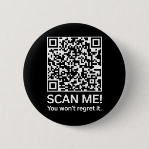 Funny Qr President Trump 4547 Trump Dancing Code ( 6 Cm Round Badge