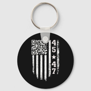 Funny Qr President Trump 4547 Trump Dancing Code  Key Ring