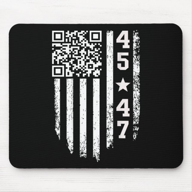 Funny Qr President Trump 4547 Trump Dancing Code  Mouse Pad (Front)