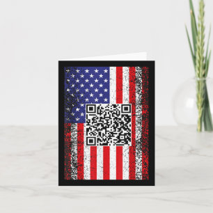 Funny Qr President Trump Code Dance Card