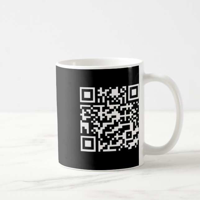 Funny Qr President Trump Dance Code 2  Coffee Mug (Right)